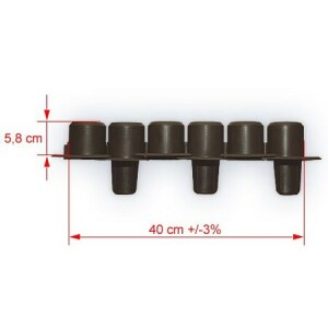 Product detail of Zahradní palisáda 4 m - Hnědá