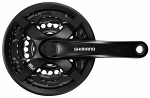 Product detail of Shimano kliky Tourney FC-TX501-L 170mm 48-38-28 zubů, černé s krytem, v krabičce