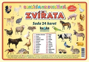 Product detail of Domácí a hospodářská zvířata - Sada 24 karet - Petr Kupka