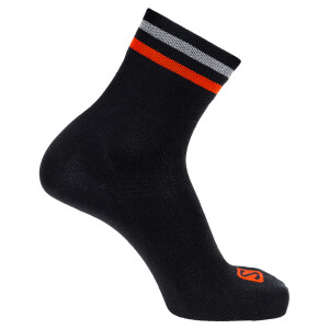 Product detail of Ponožky Salomon  Sonic Quarter Black/Poppy Red