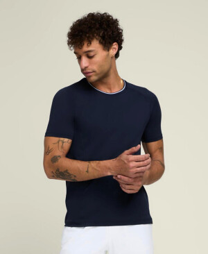Product detail of Pánské tričko Wilson  M Team Seamless Crew Classic Navy M