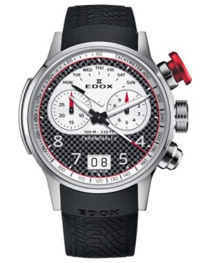 Product detail of EDOX Chronorally 45 Limited Edition Quartz Chronograph 38003-TINR-CANBR