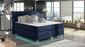 Product detail of Artelta Manželská postel AMADEO Boxspring s LED osvětlením | 160 x 200 cm Barva: BAO 18 - Ontario 81