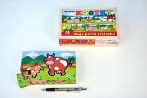 Product detail of Moje první zvířátka - Kostky kubus dřev, 1.  vydání