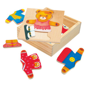 Product detail of Bino Puzzle-šatní skříň-medvědice