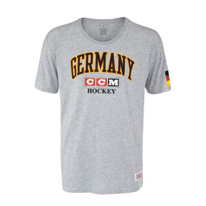 Product detail of Pánské tričko CCM  FLAG TEE TEAM GERMANY Athletic Grey M