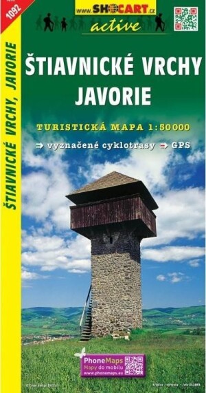 Product detail of SC 1092 Štiavnické vrchy, Javorie 1:50 000