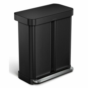 Product detail of Simplehuman Obdélníkový pedálový koš s kapsou na sáčky 34 + 24 l, černá