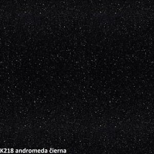 Product detail of ArtExt Rohová pracovní deska - 38 mm 38 mm: Andromeda čierna K 218 GG lesk