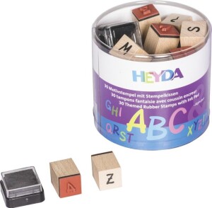 Product detail of HEYDA Sada dřevěných razítek - abeceda
