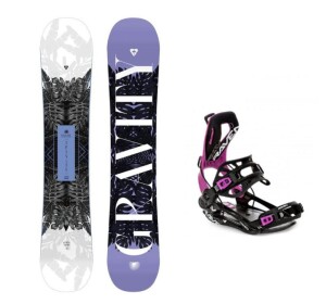 Product detail of Gravity Trinity 24/25 dámský snowboard + Raven Fastec FT360 black/fuchsia vázání