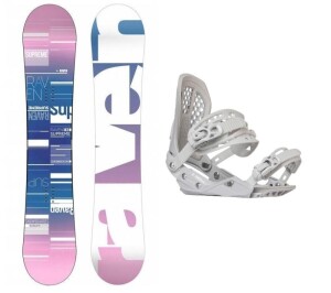 Product detail of Raven Supreme white dámský snowboard + Gravity G2 Lady white vázání