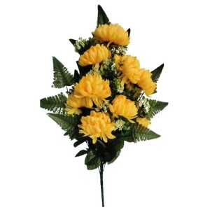 Product detail of Umělá dekorativní kytice Chryzantéma, žlutá, výška 60 cm
