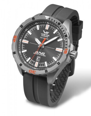 Product detail of Vostok Europe Almaz Titanium Line NH35A/320H263 - Šedý silikonový řemínek