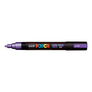 Product detail of Posca popisovač PC-5M, 1,8 - 2,5 mm, metalická fialová (M12)