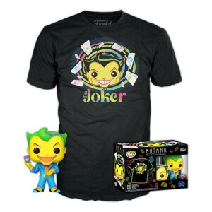 Product detail of Funko POP &amp; Tee: DC Comics - Joker BlackLight special edition (velikost trička L)