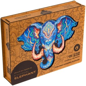 Product detail of UNIDRAGON dřevěné puzzle SLON velikost KS (41x32cm)