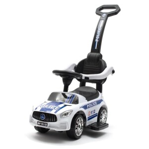 Product detail of BABY MIX Dětské odrážedlo se zvukem a vodící tyčí POLICE bílé
