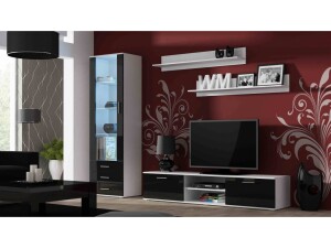Product detail of Artcam Obývací stěna SOHO 1 Barva: bílá/černý lesk