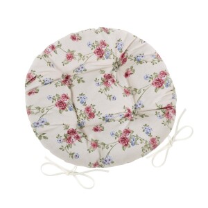 Product detail of Bellatex Sedák DITA kulatý prošívaný Pnoucí růžička, 40 cm