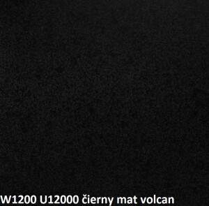 Product detail of ArtExt Rohová pracovní deska - 38 mm 38 mm: Černý Mat Volcan W 1200 - U12000