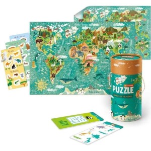 Product detail of Dodo Puzzle a aktivity - Zvířata světa 40 dílků