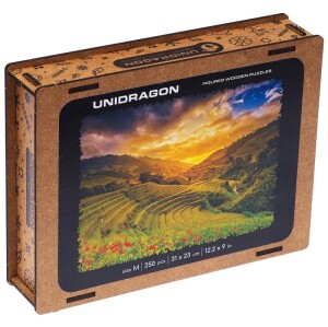 Product detail of Unidragon dřevěné puzzle - Rýžové pole velikost S
