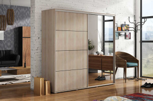 Product detail of ArtSka Šatní skříň TRANI A12 | 150 cm Barva: dub sonoma