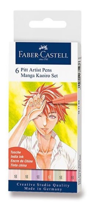 Product detail of Faber - Castell Popisovač Pitt Artist Pen Manga Kaoiro 6 ks