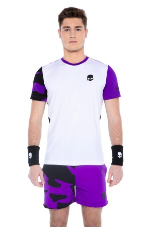 Product detail of Pánské tričko Hydrogen  Tech Camo Tee White/Purple M