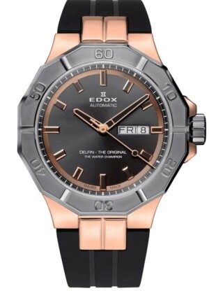 Product detail of EDOX Delfin The Original Automatic Day-Date 88008-37RGCA-GIR