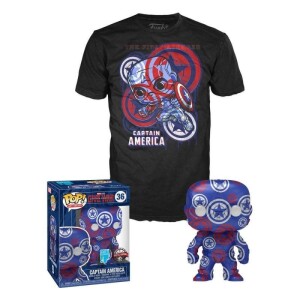 Product detail of Funko POP &amp; Tee: Marvel Patriotic Age - Captain America (velikost trička L)