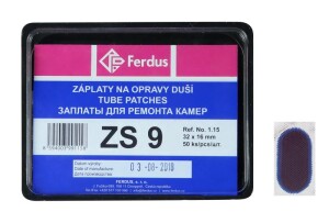 Product detail of FERDUS Lepení-záplata ZS9 ovál 32x16mm box 50ks