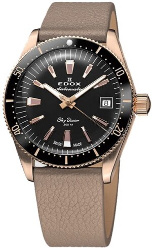 Product detail of Edox Skydiver 38 Date Automatic 80131-37RNC-NI