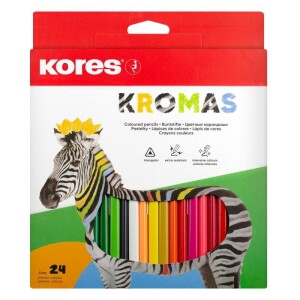 Product detail of KROMAS, trojhranné pastelky 3 mm / 24 barev