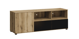 Product detail of ArtExt TV stolek CAMINO 1D2S | dub evoke/černá aksamit