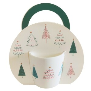 Product detail of Home Elements Porcelánový hrnek s vánočním designem Les 300 ml v dárkovm balení