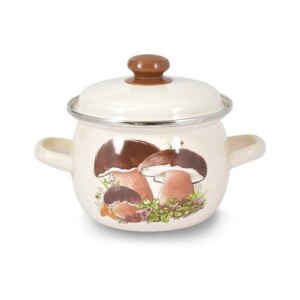 Product detail of Toro Smaltovaný hrnec s poklicí Houby 3,5 l, buclatý