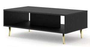 Product detail of ARTBm Konferenční stolek RAVENNA B 90 | černá matná Provedení: Černý mat / zlaté nohy