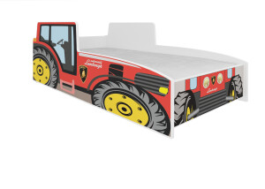 Product detail of ArtAdrk Dětská auto postel TRACTOR Barva: Červená, Provedení: 80 x 160 cm