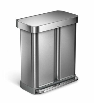 Product detail of Pedálový odpadkový koš Simplehuman na tříděný odpad  – 58l (34/24), matná ocel, FPP