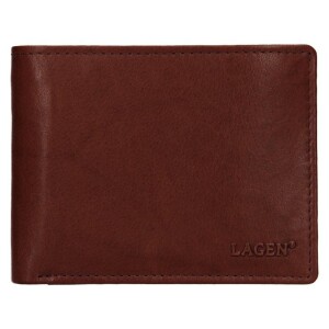 Product detail of Lagen W-8053- BRN hnědá pánská kožená peněženka
