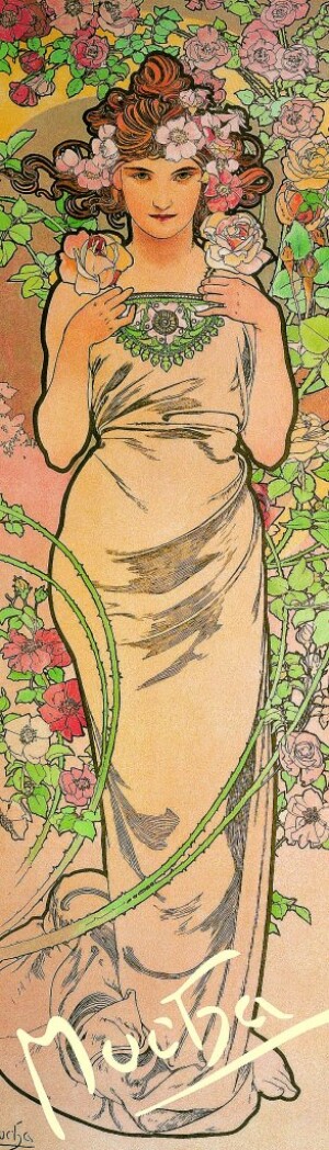 Product detail of Záložka Alfons Mucha – Růže