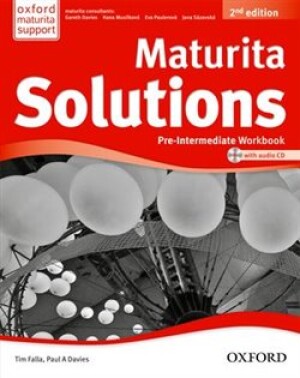 Product detail of Maturita solutions 2nd Edition Pre-Intermediate Workbook - Paul A Davies, Tim Falla, Gareth Davies