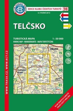 Product detail of Telčsko /KČT 98 1:50T Turistická mapa