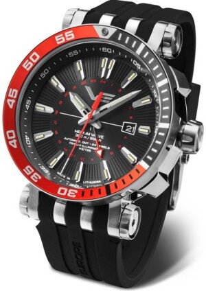 Product detail of Vostok Europe Energia Rocket Automatic GMT NH34-575A717 - Černý silikonový řemínek