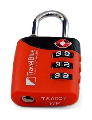 Product detail of Travel Blue Combi TSA Lock Red