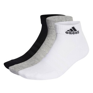 Product detail of Ponožky adidas  Cushioned Sportswear Ankle Socks 3 Pairs Grey/White/Black  L