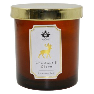 Product detail of Arome Svíčka v barevném skle s víčkem, Chestnut & Clove, 125 g
