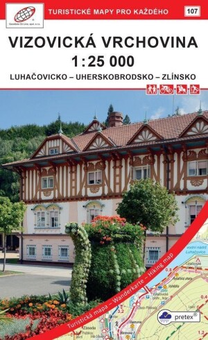 Product detail of Vizovická vrchovina 1 : 25 000 / 107 Turistické mapy pro každého